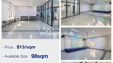 ការិយាល៍យជួល  មានខណ្ឌបន្ទប់ដេគរ័ស្អាត នៅបឹងកេងកង Office Space 98​ sqm  for rent 