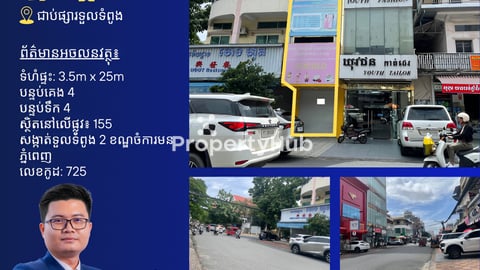 ផ្ទះជួលនៅជិតផ្សារទួលទំពូង