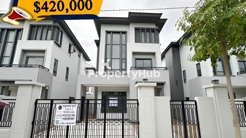 🏠វីឡាឃ្វីAសម្រាប់ (លក់បន្ទាន់) នៅក្នុងបុរីជីបម៉ុងផាកលែន 6A