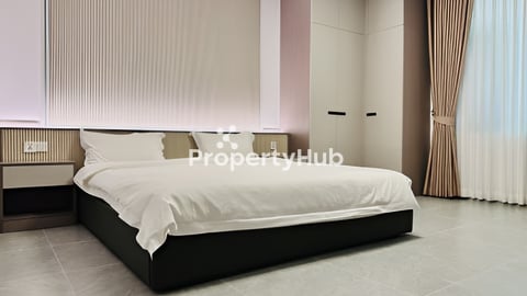 Chic 2 King Beds near Aeon Mall Sensok - 5 min [家具齐全的公寓] [가구가 완비된 아파트]