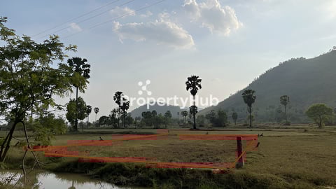 លក់ដីធូរថ្លៃនៅរម្មនីយដ្ឋានទឹកជ្រោះជ្រាវឃុំអមលាំងតាមផ្លូវ53ជាប់ផ្លូវកៅស៊ូ15ម៉ែត្រ