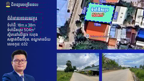 ដីលក់ជិតផ្សារចម្រើនផល