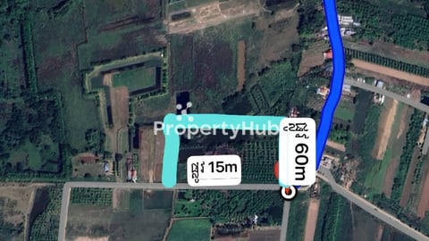 ដីលក់នៅស្អាងភ្នំ ទំហំ15765m² 3-4 km ពីព្រលាន TIA Airport border