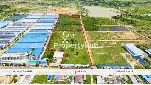 Industrial Land Plot 10ha for Sale along Road 41 