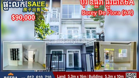 Linkhouse for Sale Borey De Flora, National Road 6A