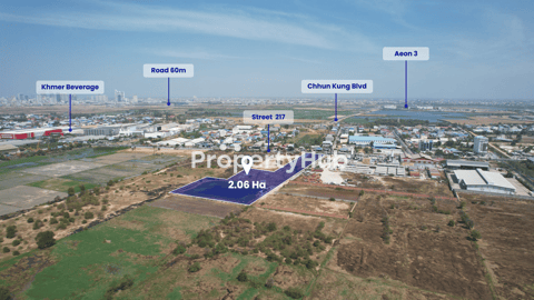 Prime Industrial Land for Sale in Dangkor District, Phnom Penh