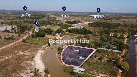 Land for Sale  3,099 sqm in Kan Daek Commune, Prasat Bakong District, Siem Reap