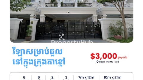 វីឡាសម្រាប់ជួលនៅក្នុងក្រុងតាខ្មៅ