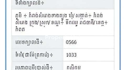 ដីទំហំ 1133m2 លក់បន្ទាន់ខ្លាំង