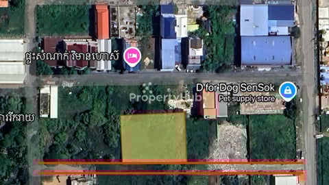 ដីលក់(40x30)នៅក្រោយផ្សារបឹងបៃតង