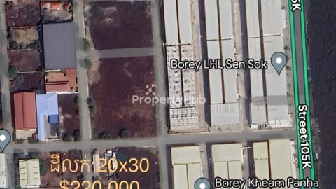 ដីលក់ក្រោយឃាមបញ្ញា១០៥K ក្រាំងធ្នង់​​ សែនសុខ ភ្នំពេញ