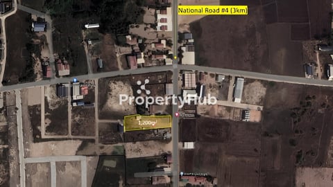 ដីលក់ 16m x 75m=1,200m2 ជិតវត្តអង្គសិម្ពលី អង្គស្នួល-កណ្ដាល