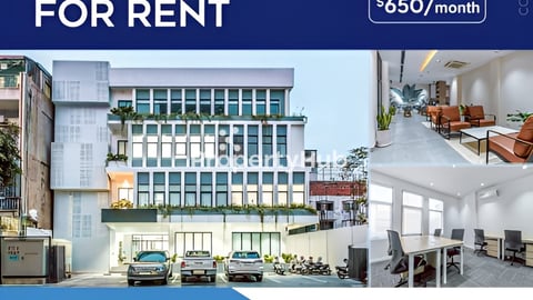 🏢Co-working space for rent at Doun Penh (OF-062)