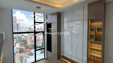 𝐅𝐨𝐫 𝐑𝐞𝐧𝐭: Duplex 1BR Morgan - Chrouy Changva [ ខុនដូ1បន្ទប់គេងសំរាប់ជួលនៅ