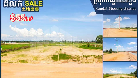 Land for sale (38x80) along 50m wide road, Trapeng Veng commune
