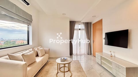 1-Bedroom Corner Unit with City View in Khan Russey Keo Available for Rent