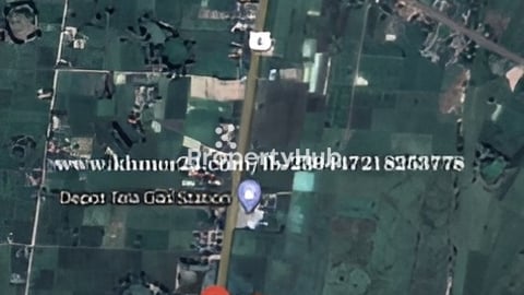 ដីលេីផ្លូវជាតិលេខ​ 6​ ទំហំ2ហិចតា