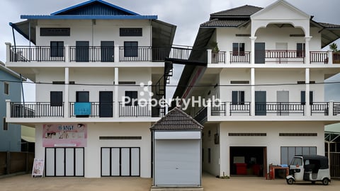 ដីមួយប្លង់និងអាគារ3ជាន់ចំនួន2 ស្មើរ 84បន្ទប់កំពង់ជួលបានចំណូល $4,800 ក្នុងមួយខែ ស