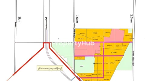 ដីសម្រាប់លក់នៅទល់មុខព្រលានថ្មី | Land for sale in front of new airport