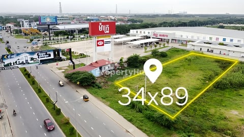 ដីលក់បន្ទាន់ តម្លៃល្អនៅជ្រោយចង្វា ផ្លូវជាតិ6A $690/m2