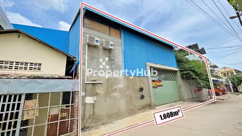 🏘 ដីមានសំណង់ឃ្លាំង (មានផ្លូវមុខក្រោយ) សម្រាប់ជួល នៅជិតសាលាសង្កាត់ស្ទឹងមានជ័យ2