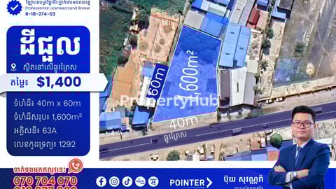 ដីជួលនៅលើផ្លូវព្រៃស