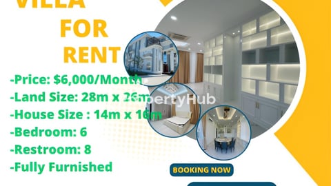 🆓 Free-Urgent Luxury Villa for Rent- Premium Living $5999/month បុរីវិមានភ្នំពេញ