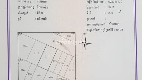Land 10m x 20m ប្លឹងរឹង (ចរចាបាន)