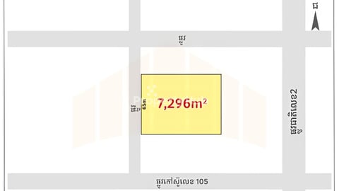Land for Sale (Behind lSl Area) near concrete road 105 & national road 2