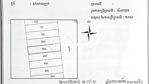 ដីលក់ឡាយឡុង ២ឡូតិ៏ 7,000$/ឡូតិ៏