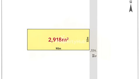 Land for sale (32mx90m) along main road 32m, New Airport