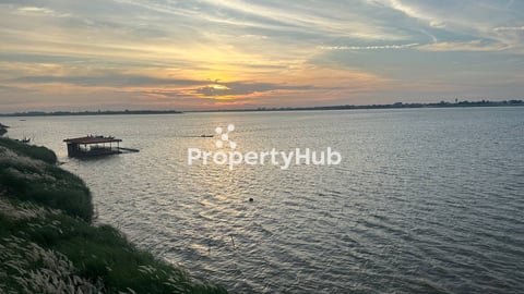 Prime 1500 sqm Land Plot For Sale with Stunning Mekong Riverview near Prek Tamak Bridge