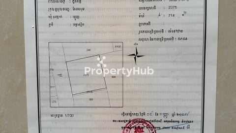 ដីលក់បន្ទាន់ ដីទំហំ26.5m x 26.5mស្មេីជ្រុងល្អ ផ្លូវធំ 12m