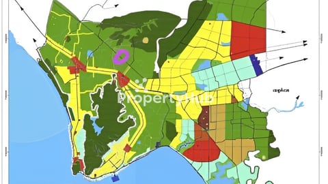 ដីកែងផ្លូវ៦០ម៉ែត្រ ប្លង់រឹងស្រាប់ អាចច្នៃជា Ressort/Bangalow កសិដ្ឋាន សួនផ្កា កន