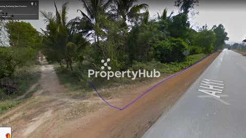 Good corner land on National Road Number 4 for Sale between Kilo #97 and #98