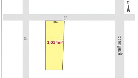 Land for sale along 32m wide road, near Ring Road 3, near National Road 2