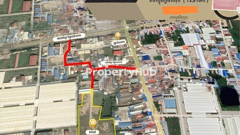 ដីលក់/ជួលអាចសង់ផ្ទះជួល/ឃ្លាំង2833m2