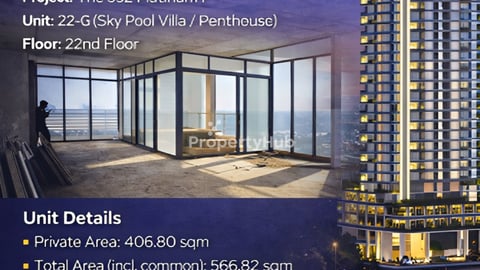 Penthouse [3BR 4Ba Layout] of ~567 SQM with Private Sky Pool – The 352 Platinum 