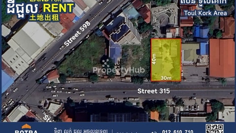 Land for Rent in Toul Kork