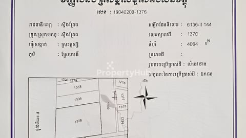 ដីអាជីវកម្ម លក់បន្ទាន់