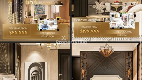 Time Square 9 - The Gatsby Residence ពី 1-4 បន្ទប់គេងដែលមានទំហំធំទូលាយ ដេគ័រស្អា