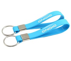 Silicone Wristband with Keyring