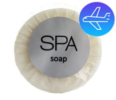 Round White Hotel Soap Bar, 25g