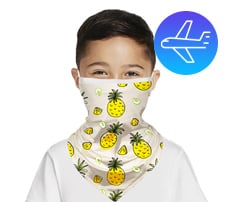 Reusable Face Bandana with Ear Loop - Kids