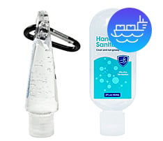 Hand Sanitizer Gel with Carabiner, 2 oz.