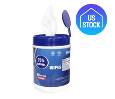 Alcohol Wipes in Canister, 60's - Printed