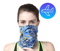 Polyester Neck Gaiter Reusable Face Bandana