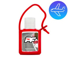Hand Sanitizer Gel with Silicone Holder, 0.5 oz.