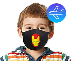 Reusable Mercerized Cotton Face Mask - Kids