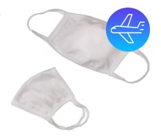 2-Ply Reusable Plain Polyester Face Mask